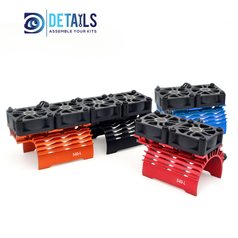 Hobby Details 36mm RC Car Twins Motor Cooling Fan with Heatsink 28000RPM(540-L)
