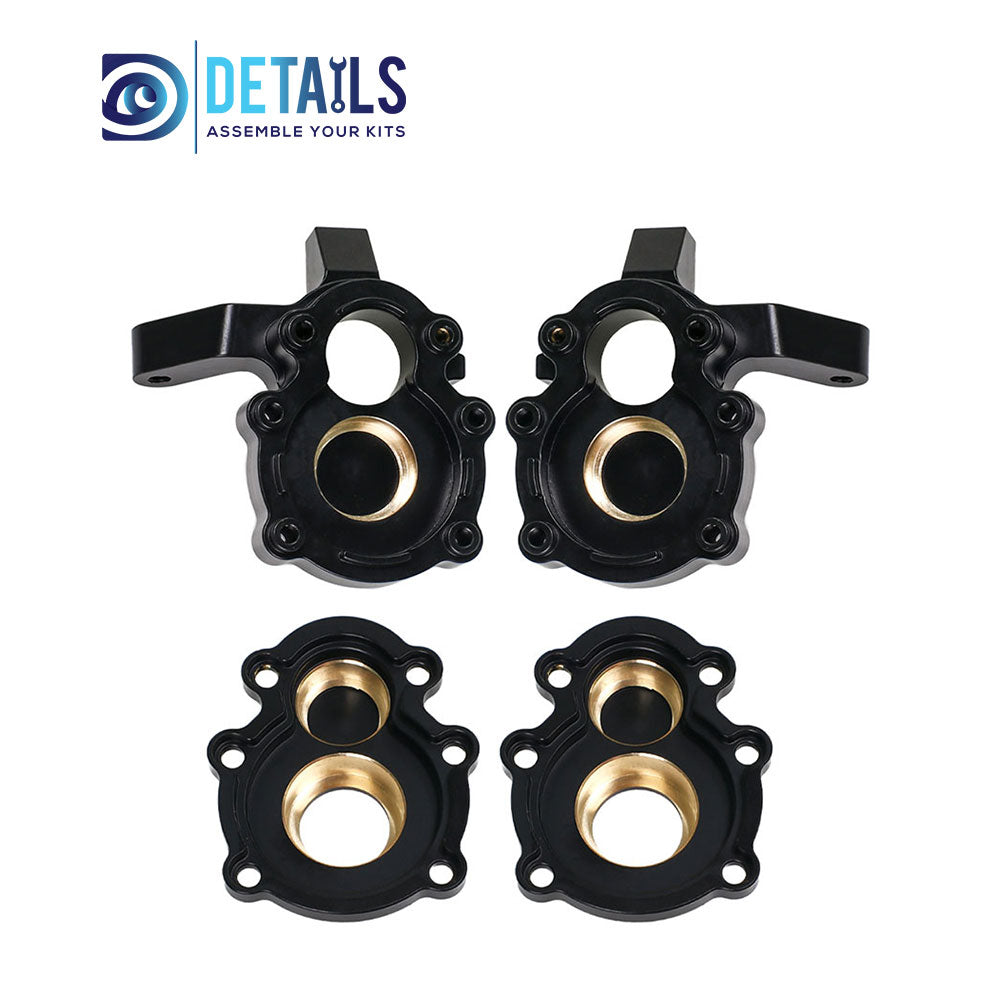 Brass Front Steering Knuckle Cup Portal Cover Weight for FMS 1/10 FCX10 K5 RC cars