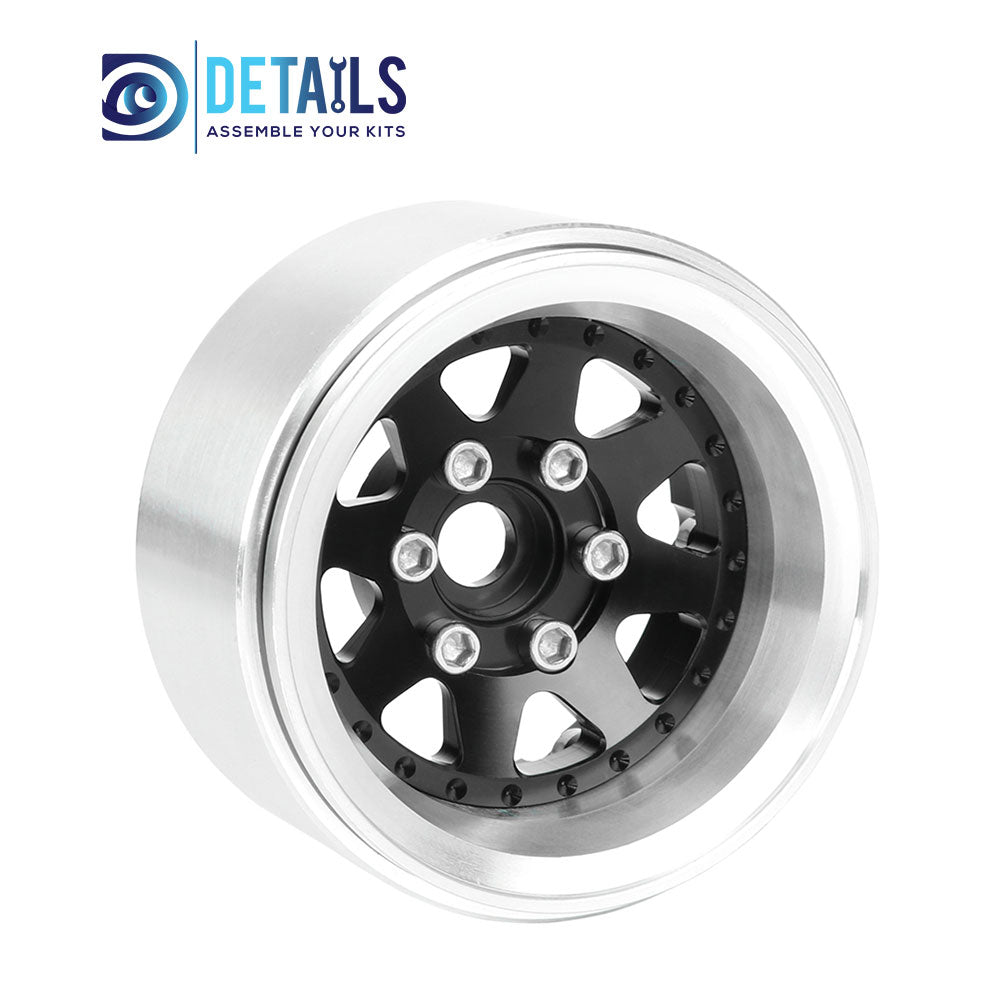 Offset -10mm Aluminum 1.9" Beadlock Wheel Rim for 1/10 RC Crawler SCX10 Pro TRX4 VS4-10 Gen8 TRX6 CAPRA  A