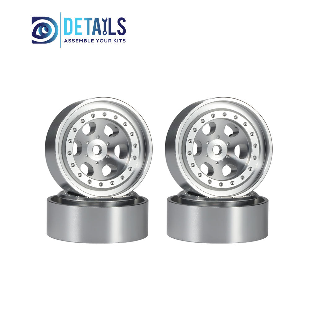 CNC ALU. Beadlock Wheels for TRX-4M 1/18 Stock Tire 4pcs/set