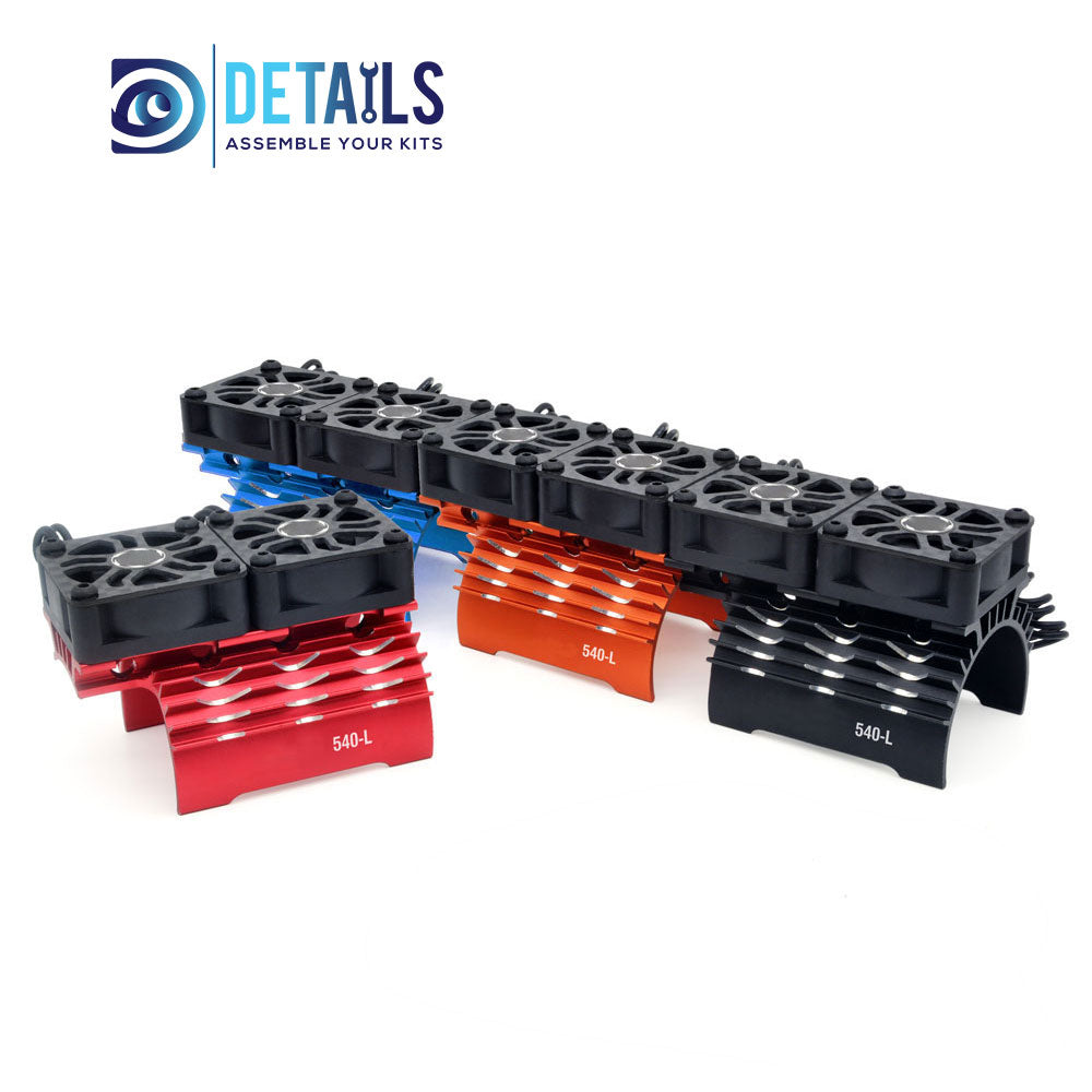 Hobby Details 36mm RC Car Twins Motor Cooling Fan with Heatsink 28000RPM(540-L)