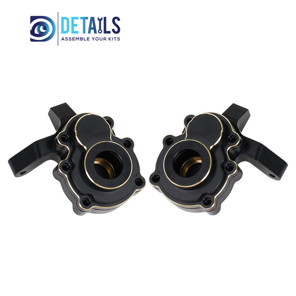 Brass Front Steering Knuckle Cup Portal Cover Weight for FMS 1/10 FCX10 K5 RC cars