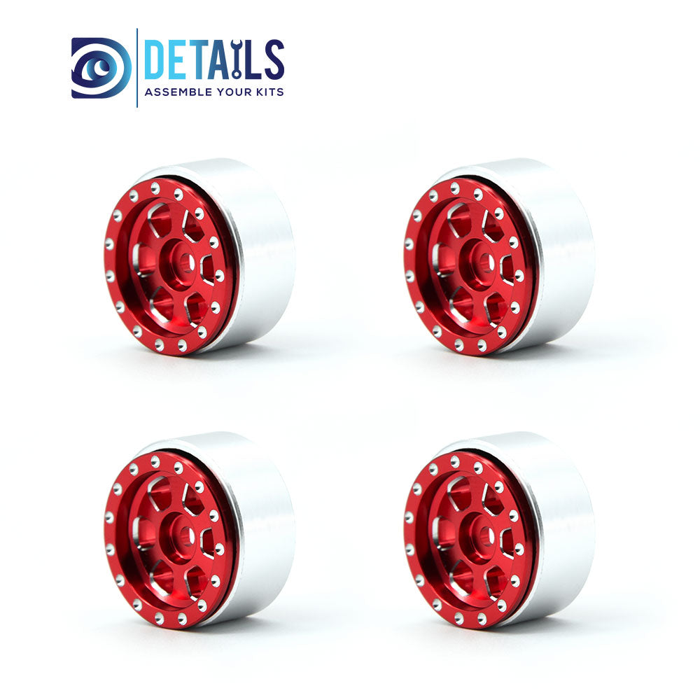 CNC ALU. Beadlock Wheels for TRX-4M 1/18 Car 4pcs/set 30X15mm