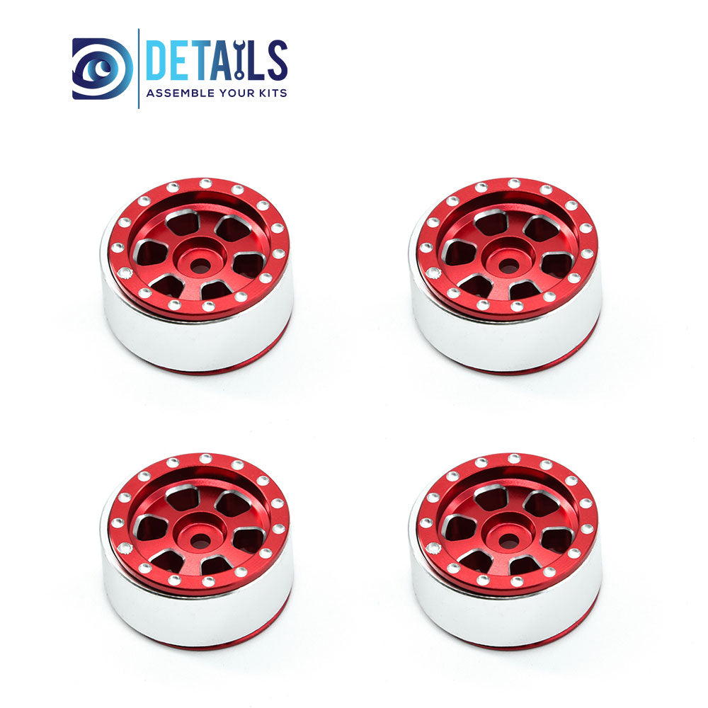 CNC ALU. Beadlock Wheels for TRX-4M 1/18 Car 4pcs/set 30X15mm