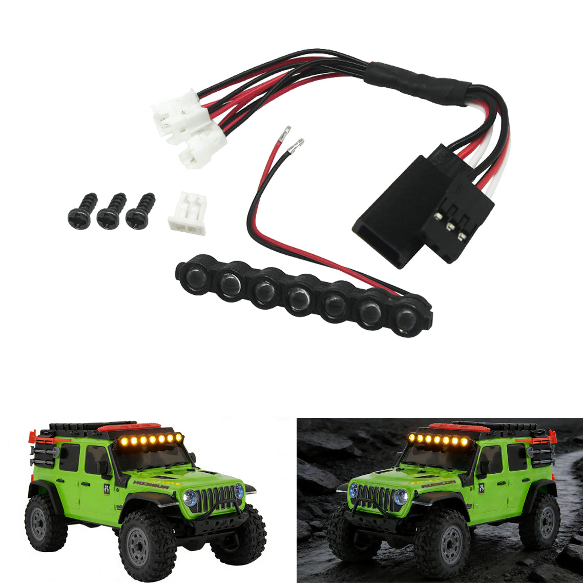 Hobby Details 1PC RC Car LED Roof Lights for SCX30Jeep Wrangler