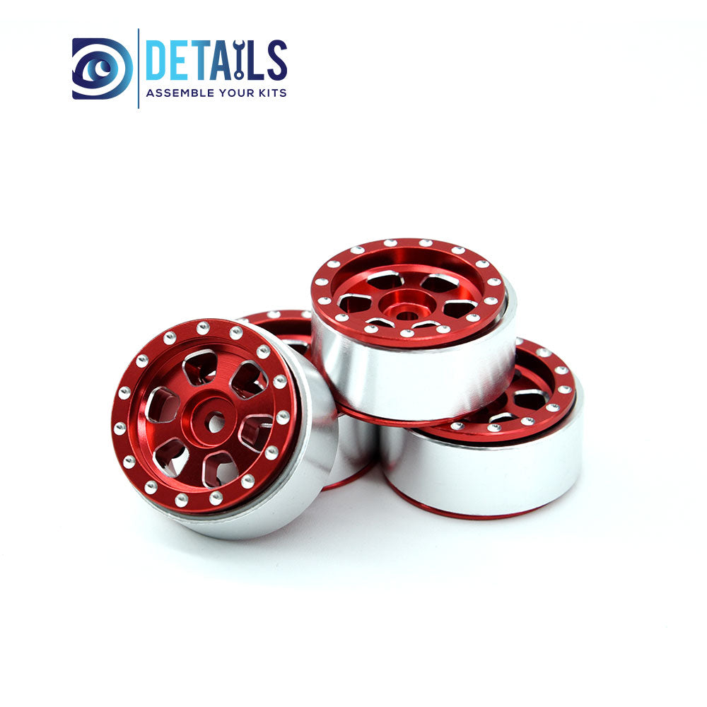 CNC ALU. Beadlock Wheels for TRX-4M 1/18 Car 4pcs/set 30X15mm