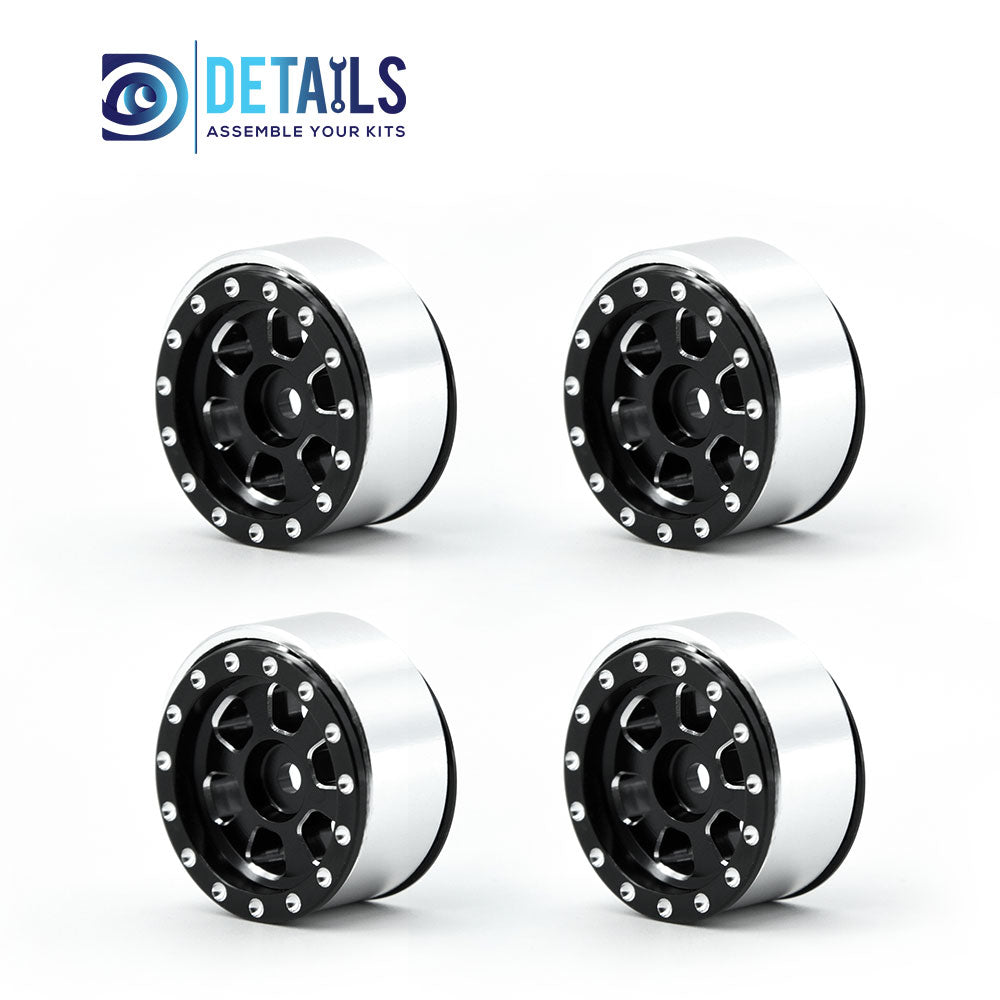CNC ALU. Beadlock Wheels for TRX-4M 1/18 Car 4pcs/set 30X15mm
