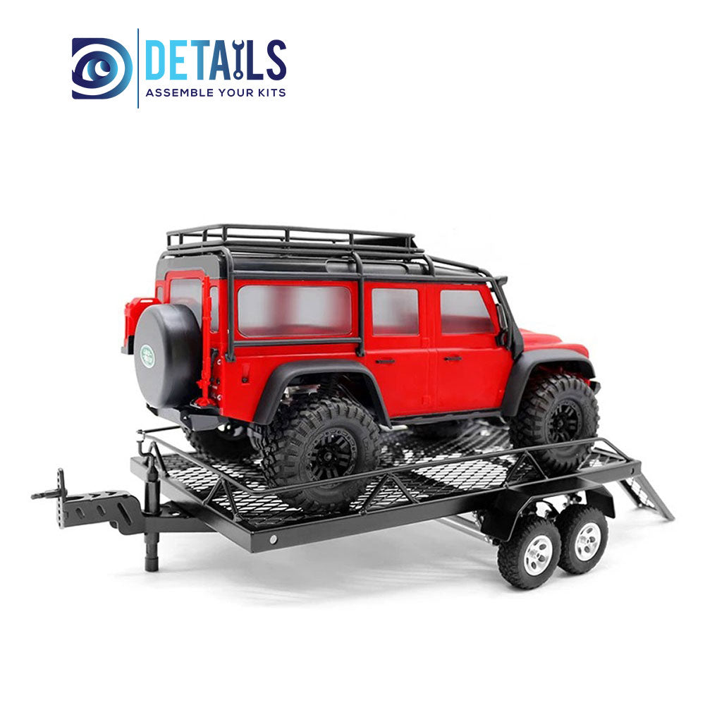 Hobby Details Aluminum Mini Trailer for 1/18 cars 34x19x7cm