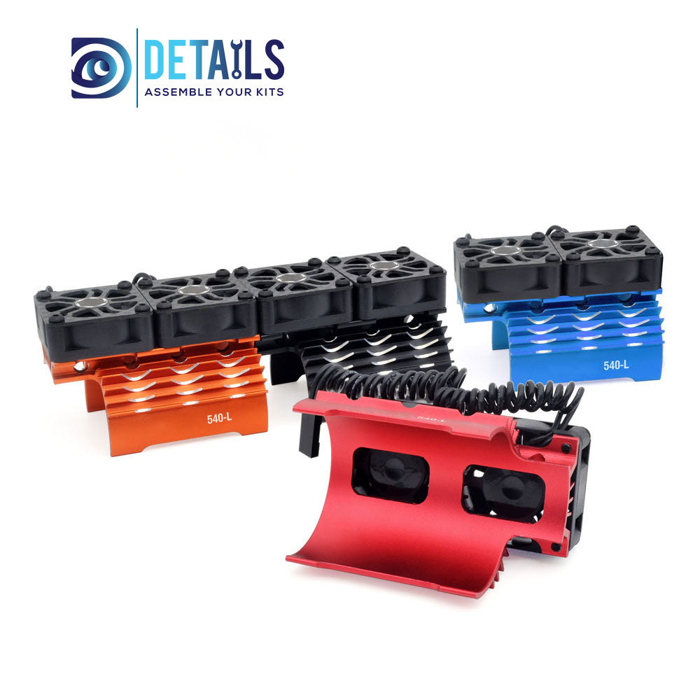 Hobby Details 36mm RC Car Twins Motor Cooling Fan with Heatsink 28000RPM(540-L)