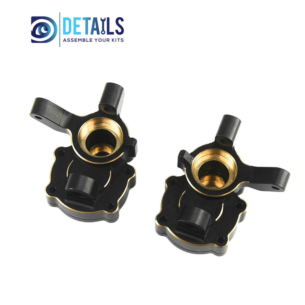 Brass Front Steering Knuckle Cup Portal Cover Weight for FMS 1/10 FCX10 K5 RC cars