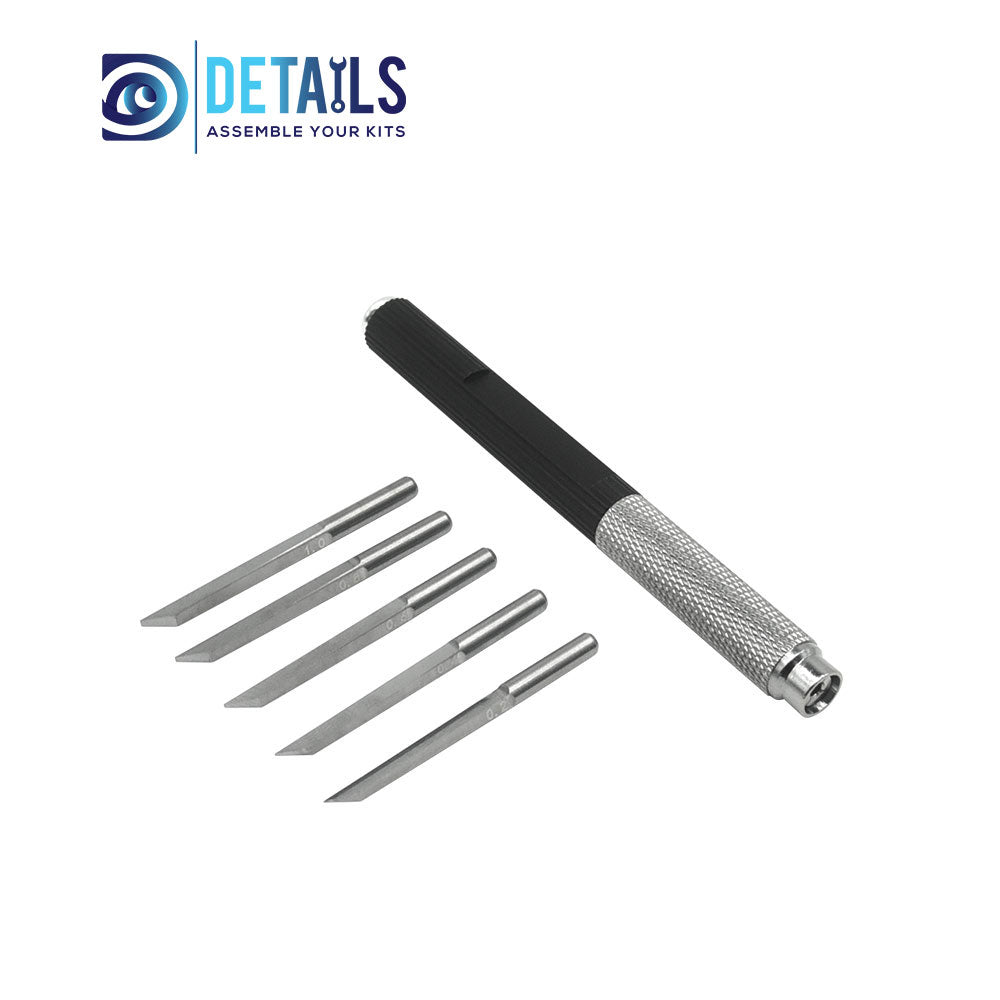 Hobby Details Tungsten steel carving knife tool 0.2/0.4/0.6/0.8/1.0mm