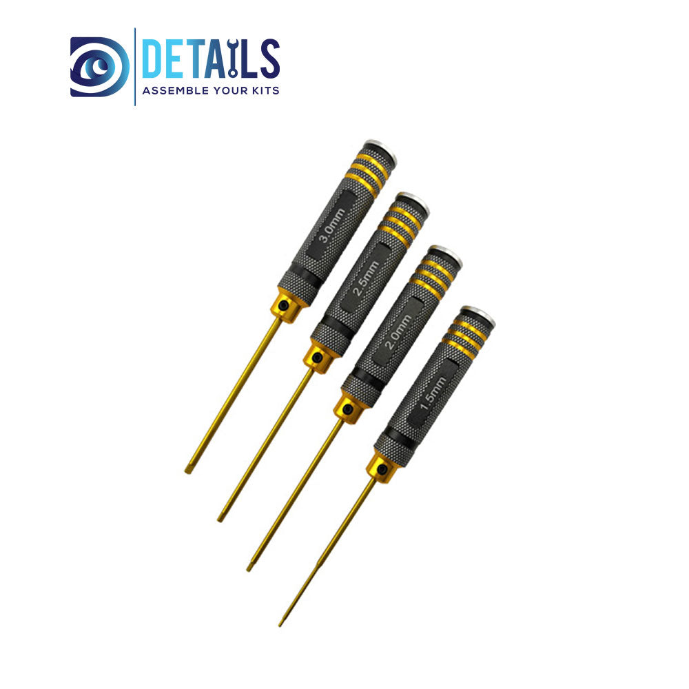 Classic Allen Wrench Set - B Black Gold 4pcs