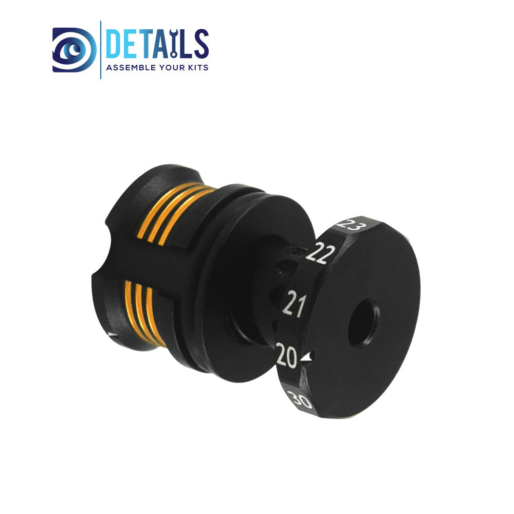 Hobby Details Adjustable Ride Height Gauge 20-30mm A：Black silver B：Black gold