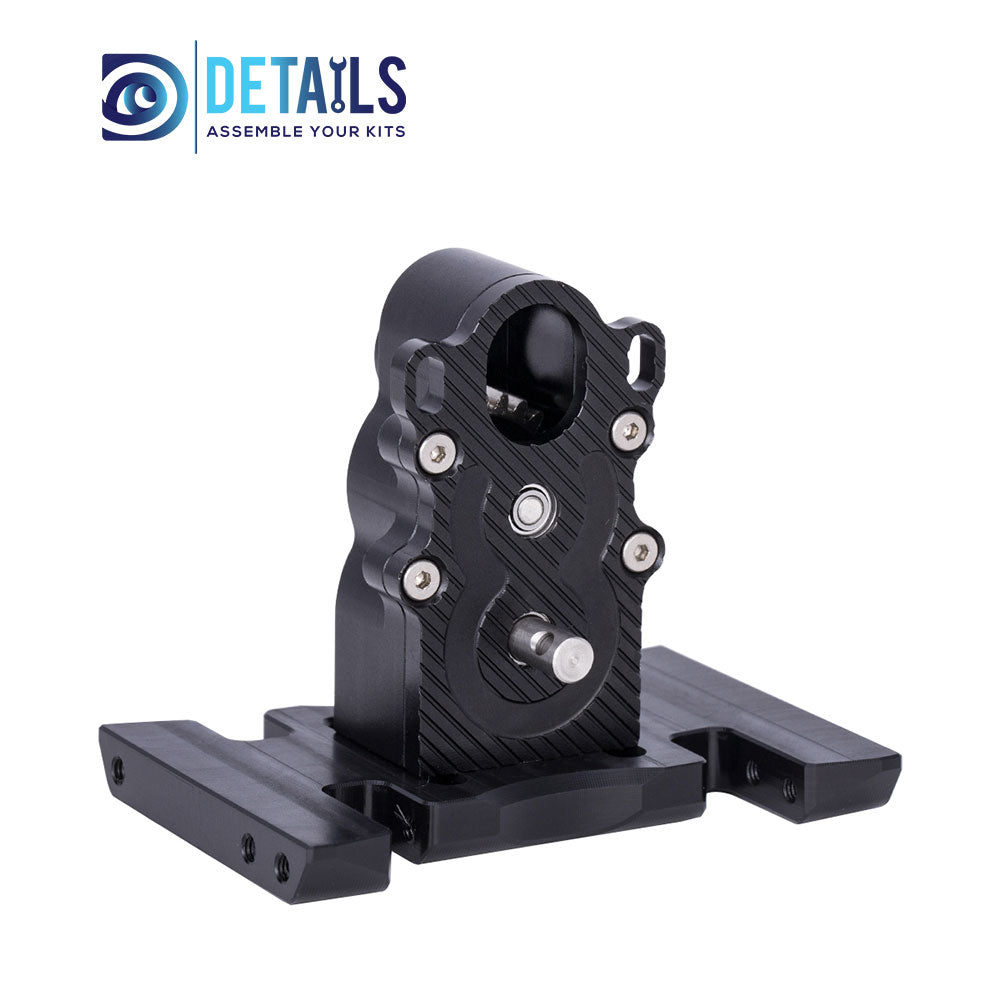 Hobby Details Aluminum CNC Vertical Gear Box High Performance Gearbox for 1/10 RC Crawler Car Upgrade Parts A:Black B:Red C:Titanium