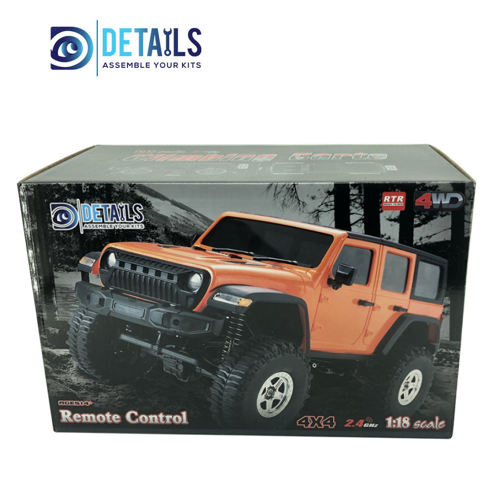 Hobby Details Brand 1/18 Multiple lights remote control 4X4 scale RTR RC Crawler Car (include shipping cost) A:Silver B:Orange