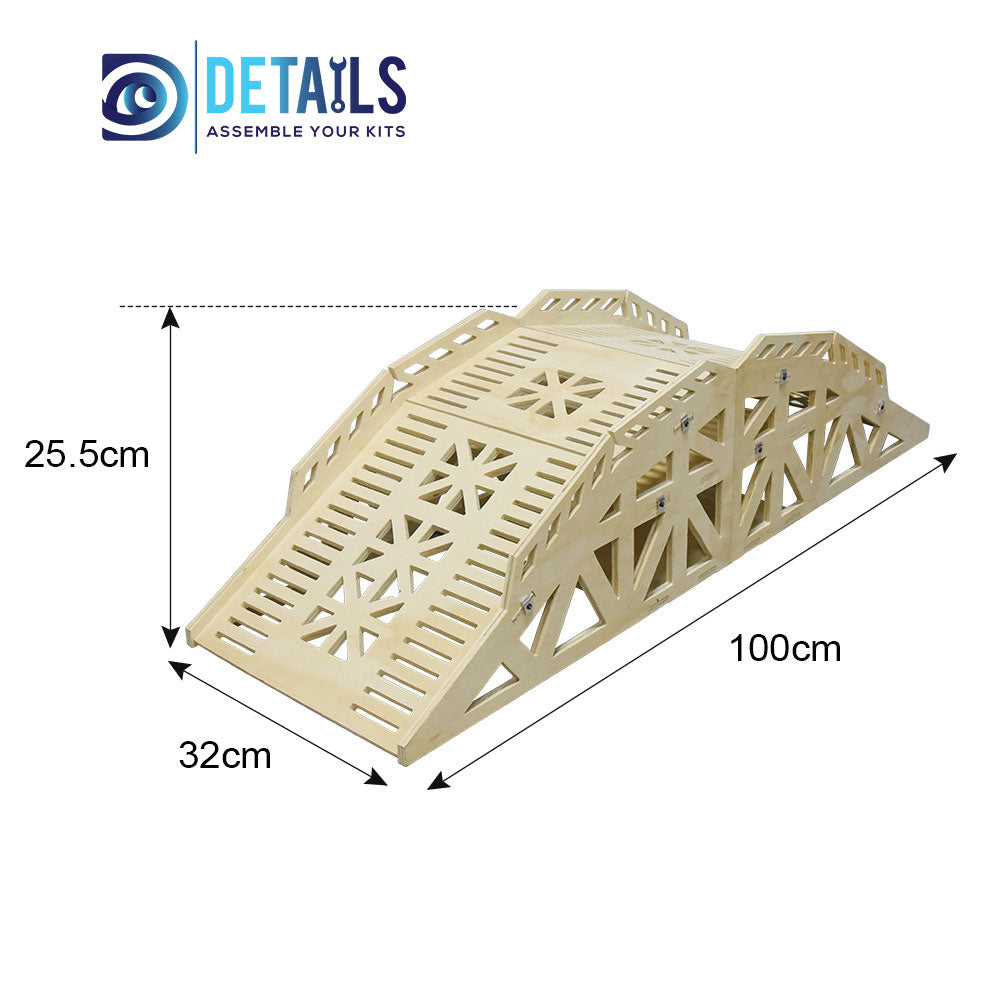 1/10 High Density RC  Crawler Wood Board Tracks 10 layers Hardened Thickness H Style