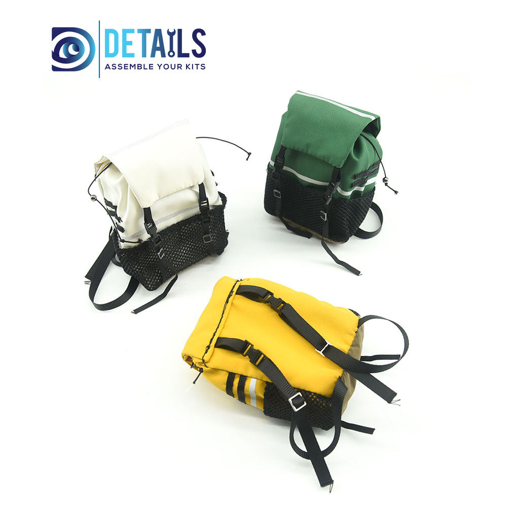 Hobby Details 1/10 Scale Piece Backpack Storage Bag Decoration for SCX10 TRX4 RC Crawler Car