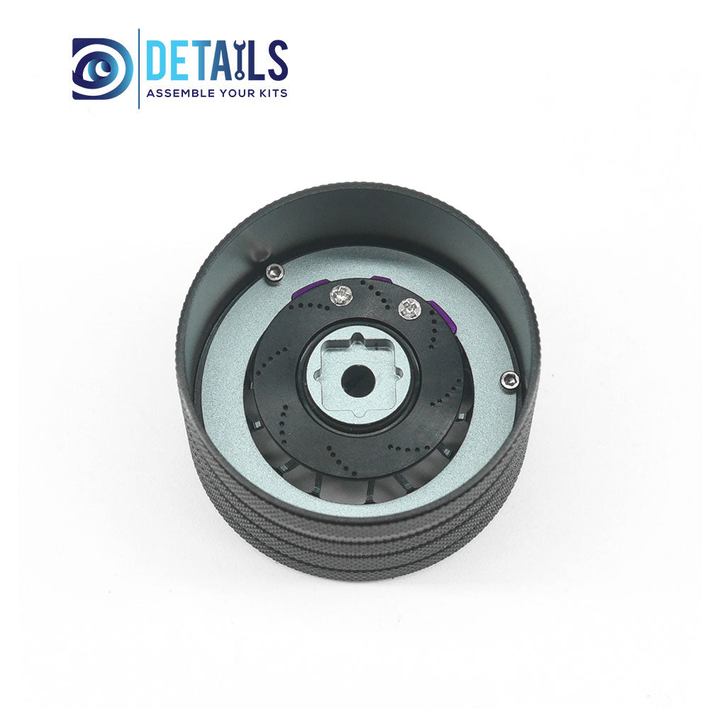 Aluminum RC Transmitter Steering Handwheel for Sanwa/ Futaba/NB4/ 7PX/X9  DTEL01037Purple