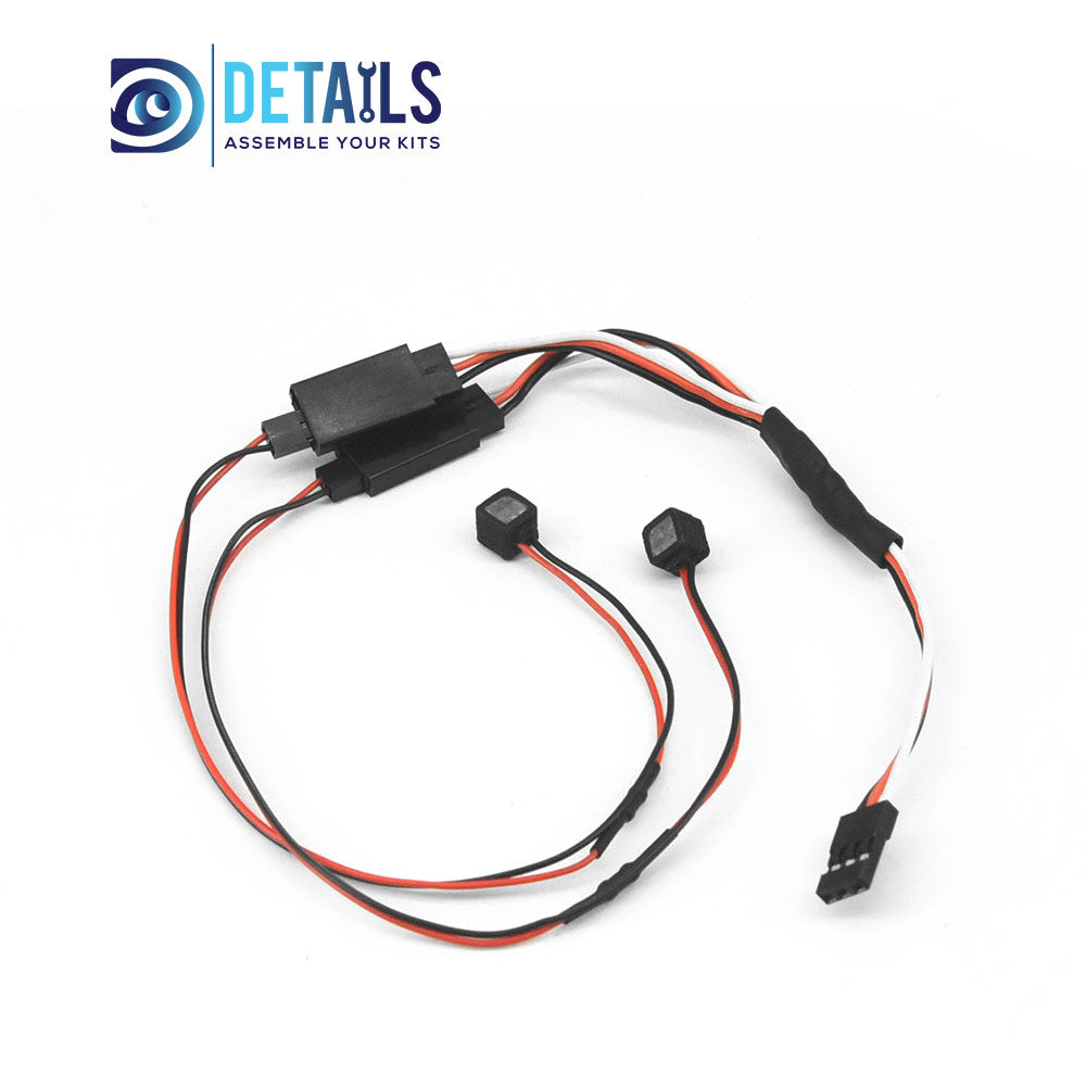 Hobby Details LED RC lights Square Lamp 2 lamp for 1/18 TRX4M car