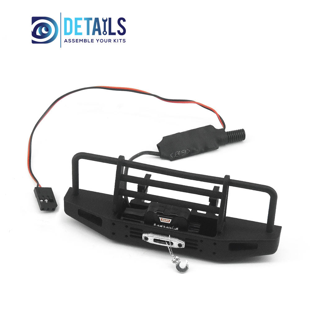 3D printing Front Bumper with Winch and Remote Controller for TRX4M 1/18 Land Rover Defender