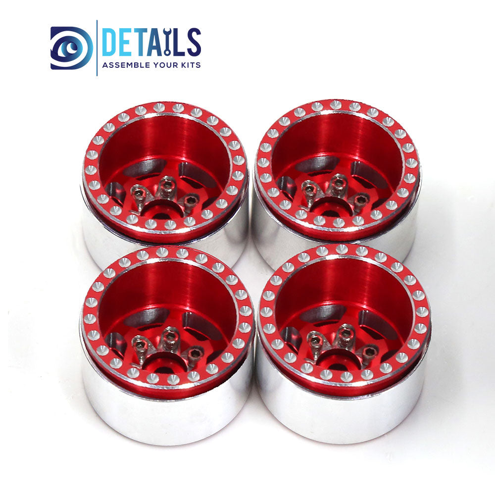 1.0" Aluminum Crawler Wheels For SCX24 TRX4M 4pcs/set