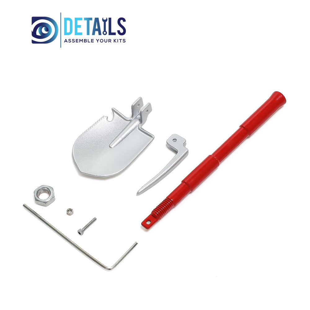 Hobby Details Model Shovel for RC Crawler A:Blue B:Red C:Black D:Yellow E:Green