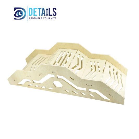 High Density RC  Crawler Wood Board Tracks 5 layers Hardened Thickness F Style