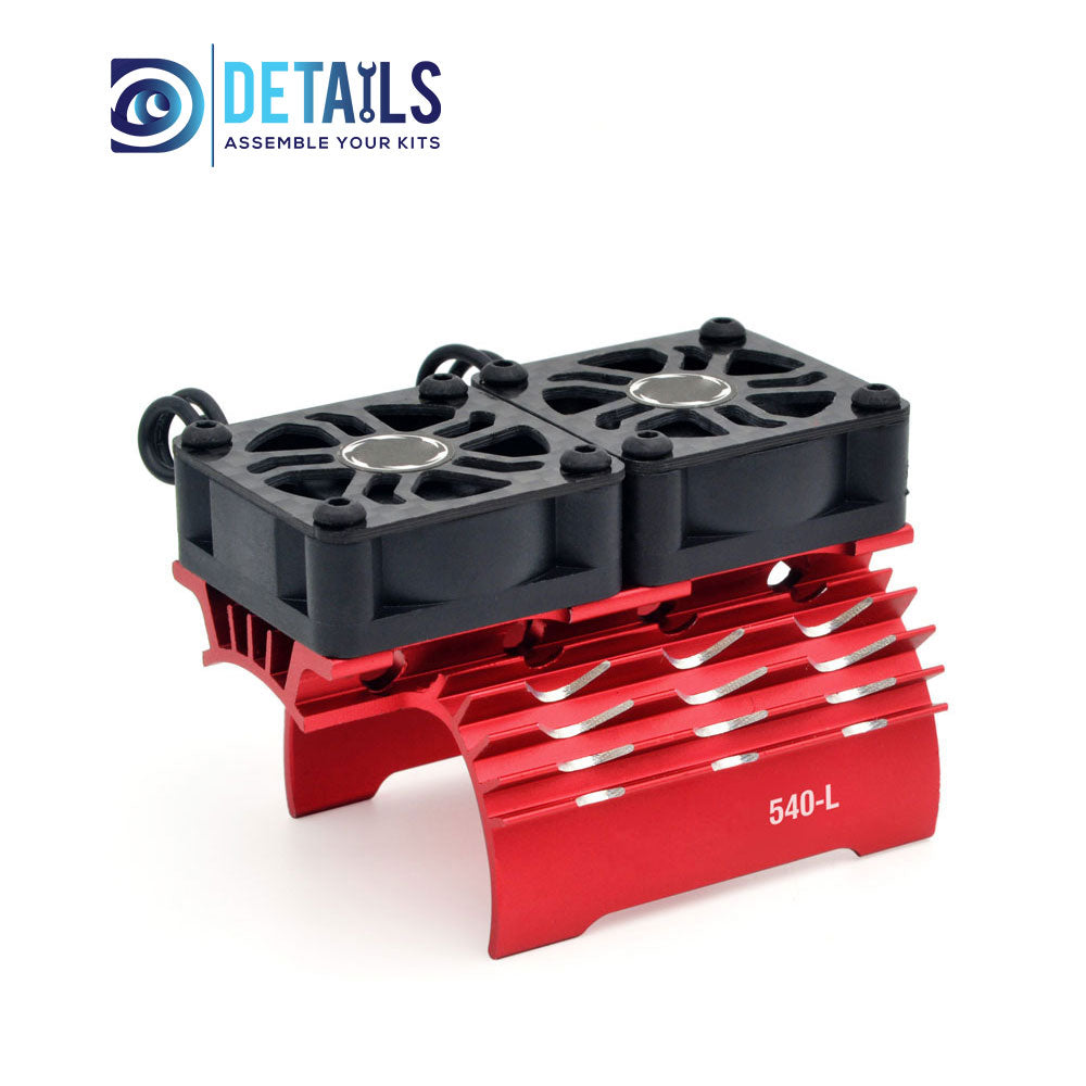 Hobby Details 36mm RC Car Twins Motor Cooling Fan with Heatsink 28000RPM(540-L)