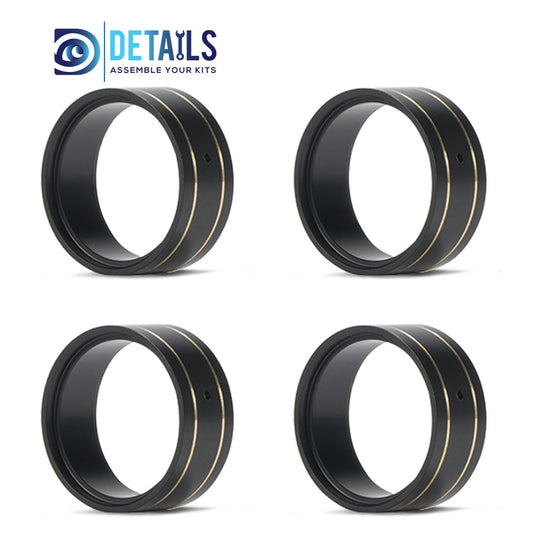 1.0Inch Brass Rings Wheels 4pcs/set India23.8mm, Outdia28.5mm, thickness 12mm for Axial SCX24/AX24/TRX4M