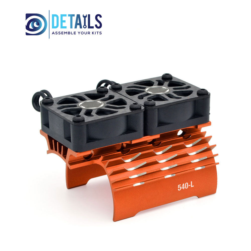 Hobby Details 36mm RC Car Twins Motor Cooling Fan with Heatsink 28000RPM(540-L)