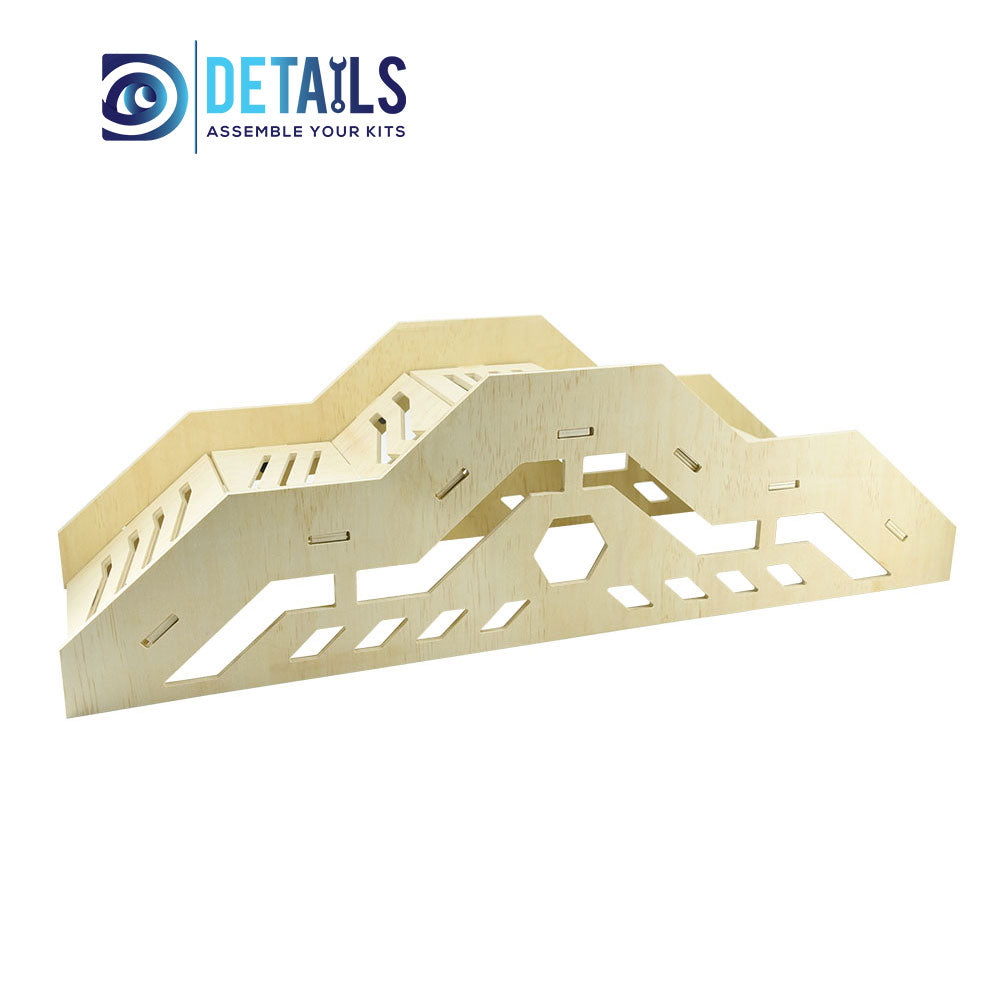 High Density RC  Crawler Wood Board Tracks 5 layers Hardened Thickness F Style