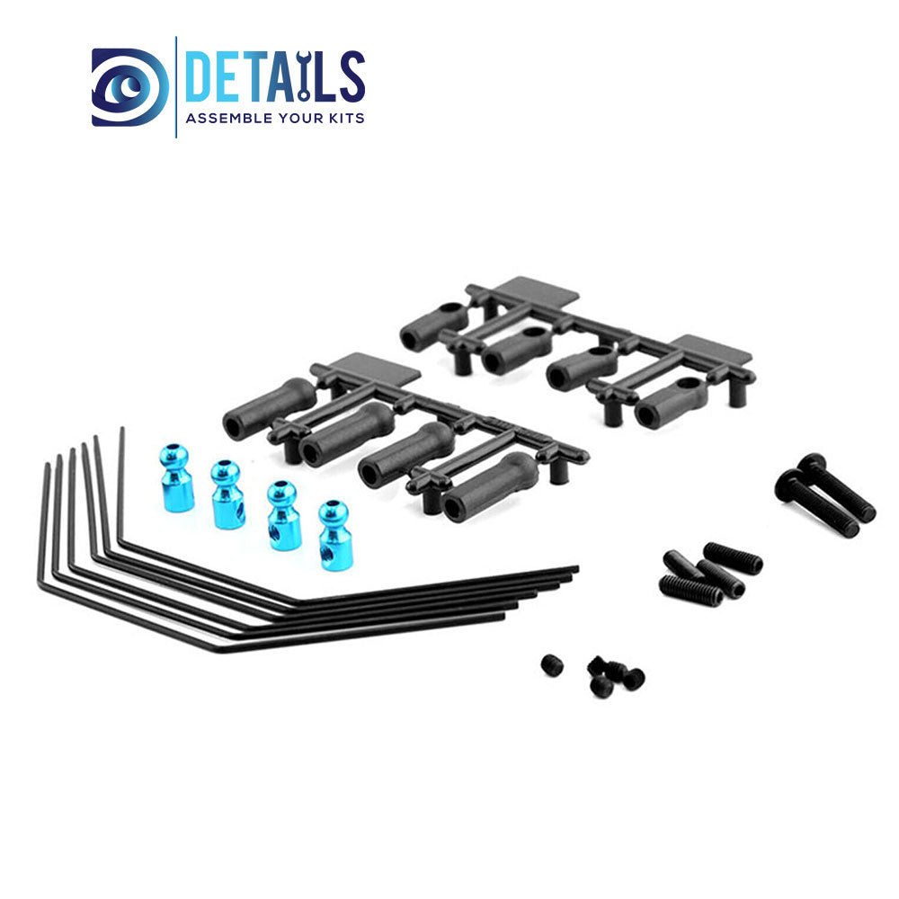 Front&Rear  Sway Bar Kit 54514 for Tamiya XV01 1/10 RC Car Upgrade Parts