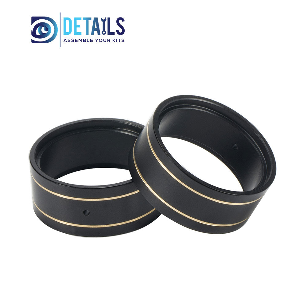 1.0Inch Brass Rings Wheels 4pcs/set India23.8mm, Outdia28.5mm, thickness 12mm for Axial SCX24/AX24/TRX4M