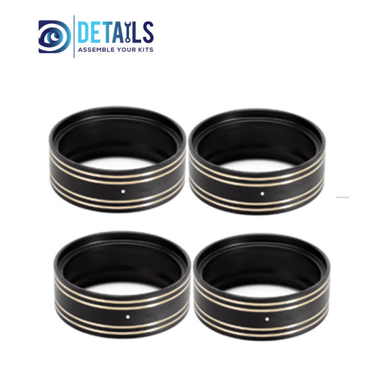 1.3Inch Brass Black Gold Rings Wheels 4pcs/set Fit for Stock 9781 TRX4M Tire