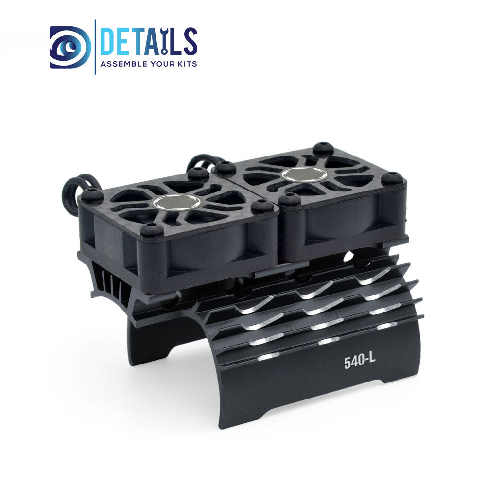 Hobby Details 36mm RC Car Twins Motor Cooling Fan with Heatsink 28000RPM(540-L)
