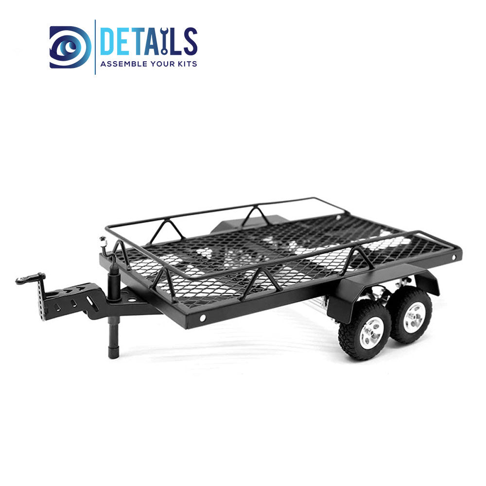 Hobby Details Aluminum Mini Trailer for 1/24 cars 31x17x6.5cm