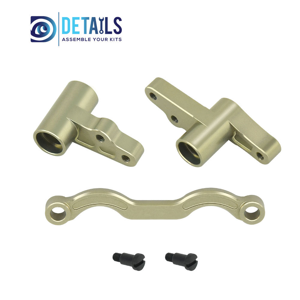 Hobby Details 7075 Aluminum hard oxidation Steering Set Steering&Rods Set for Cen Racing 1/8 RC Car Upgrades Parts 3pcs/set