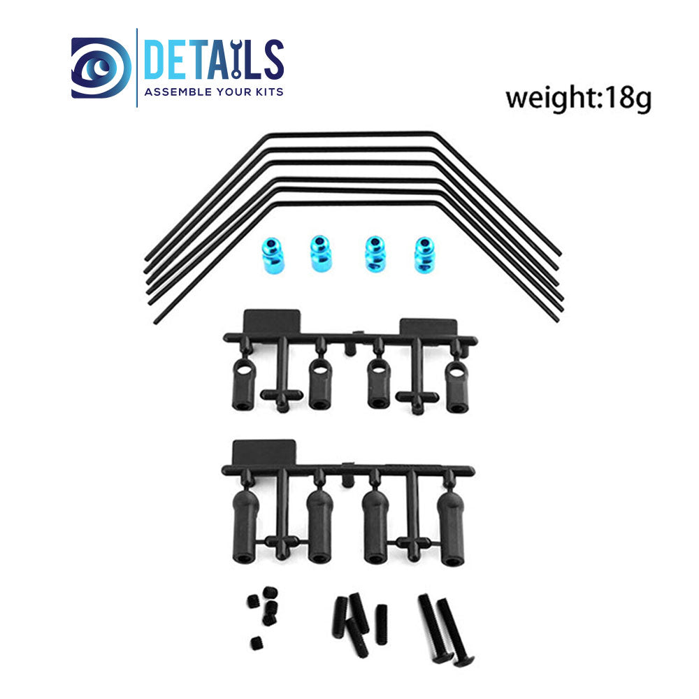 Front&Rear  Sway Bar Kit 54514 for Tamiya XV01 1/10 RC Car Upgrade Parts
