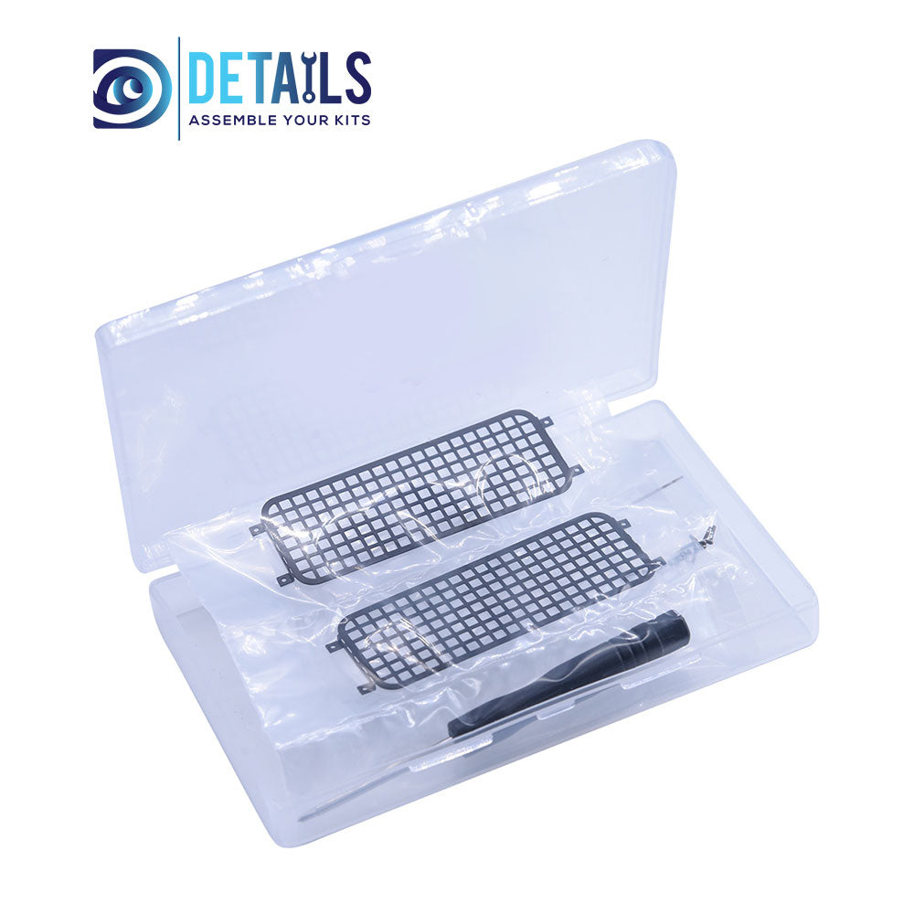 Stainless Rear Side Window Guard NetSet for TRX-4M Defender 1/18 Car