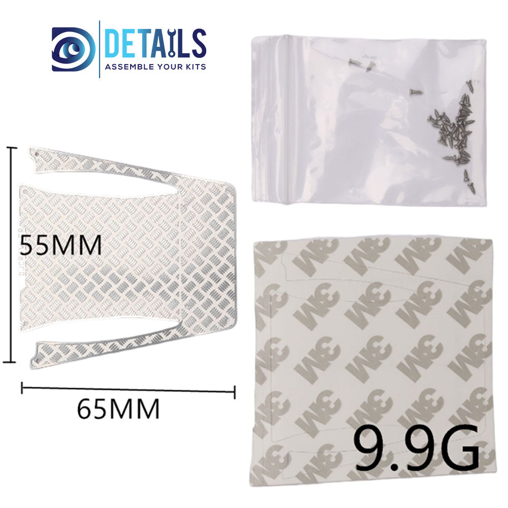 Hood Metal Antiskid Board Decoration for 1/18 TRX-4M Land Rover Defender
