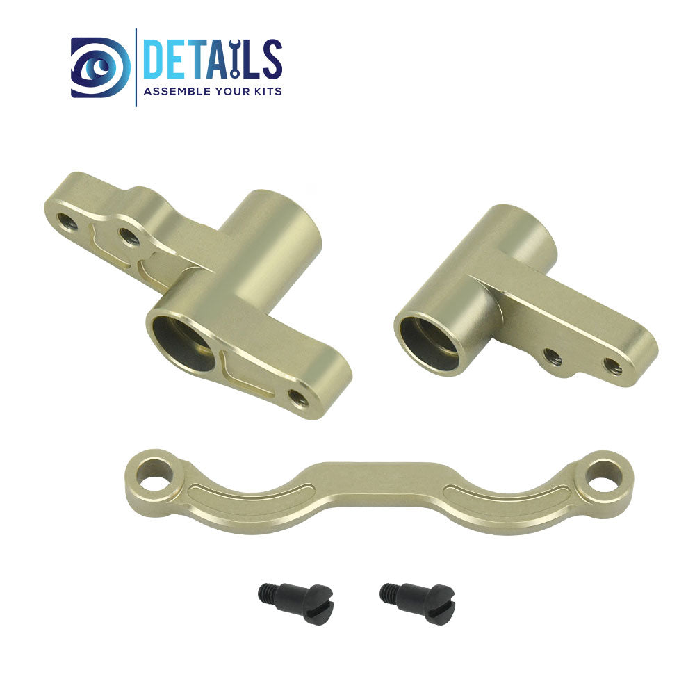 Hobby Details 7075 Aluminum hard oxidation Steering Set Steering&Rods Set for Cen Racing 1/8 RC Car Upgrades Parts 3pcs/set