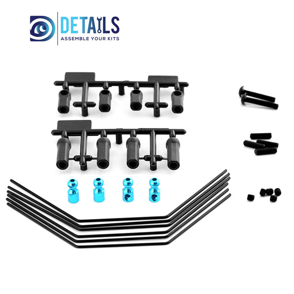 Front&Rear  Sway Bar Kit 54514 for Tamiya XV01 1/10 RC Car Upgrade Parts