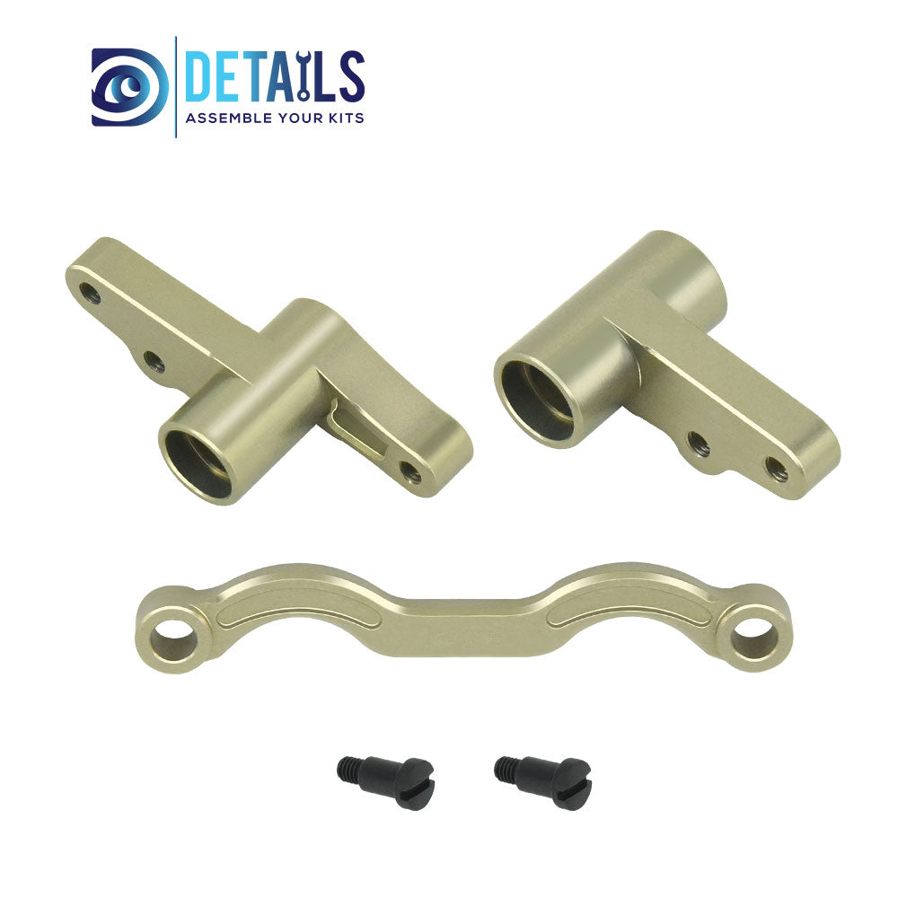 Hobby Details 7075 Aluminum hard oxidation Steering Set Steering&Rods Set for Cen Racing 1/8 RC Car Upgrades Parts 3pcs/set