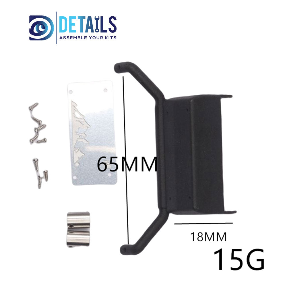 Metal Simulation Tank&Exhaust Pipe Decoration for 1/18 TRX-4M Cars