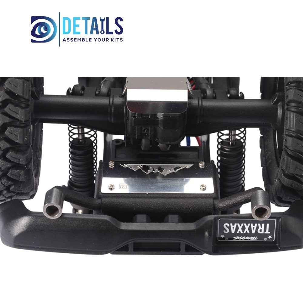 Metal Simulation Tank&Exhaust Pipe Decoration for 1/18 TRX-4M Cars