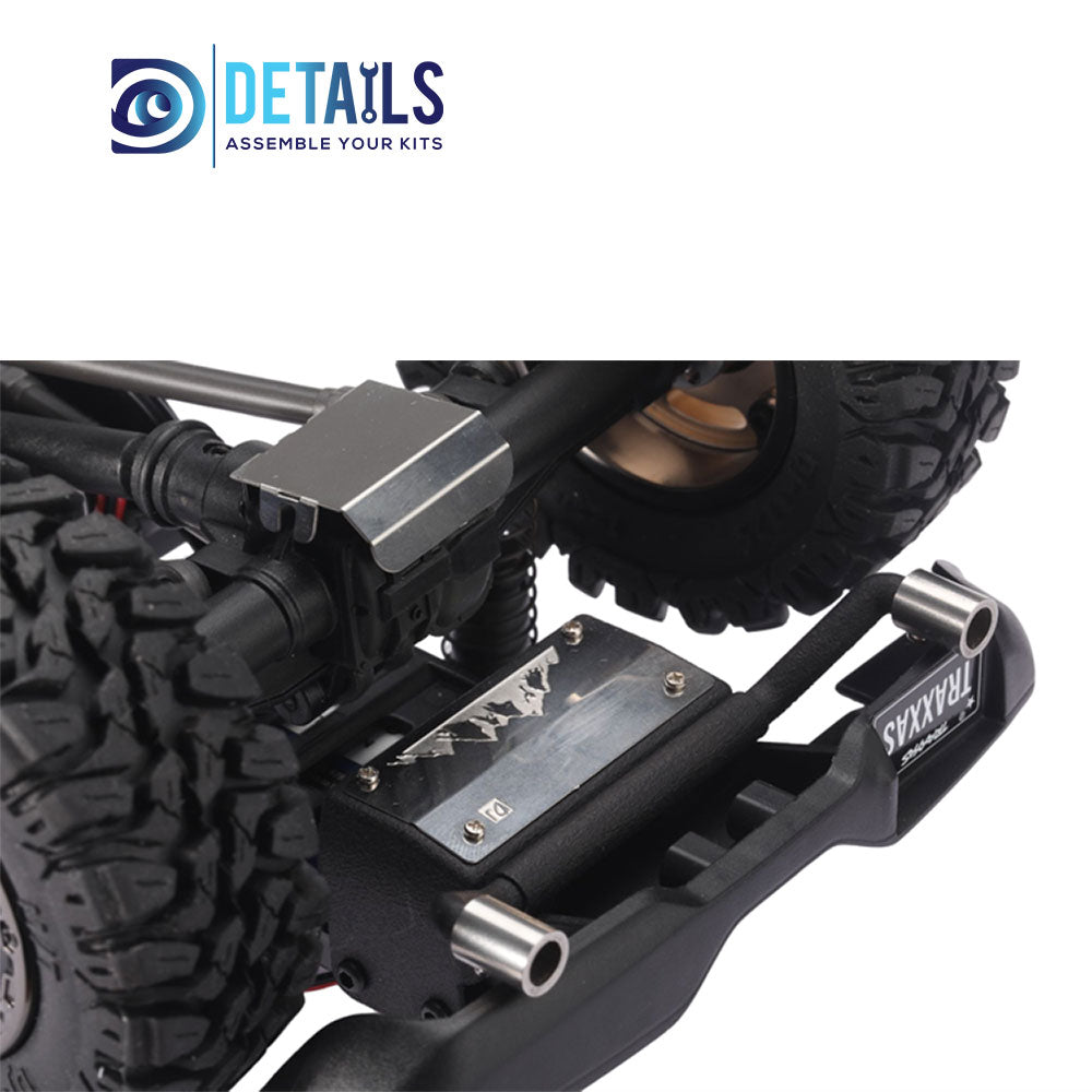 Metal Simulation Tank&Exhaust Pipe Decoration for 1/18 TRX-4M Cars