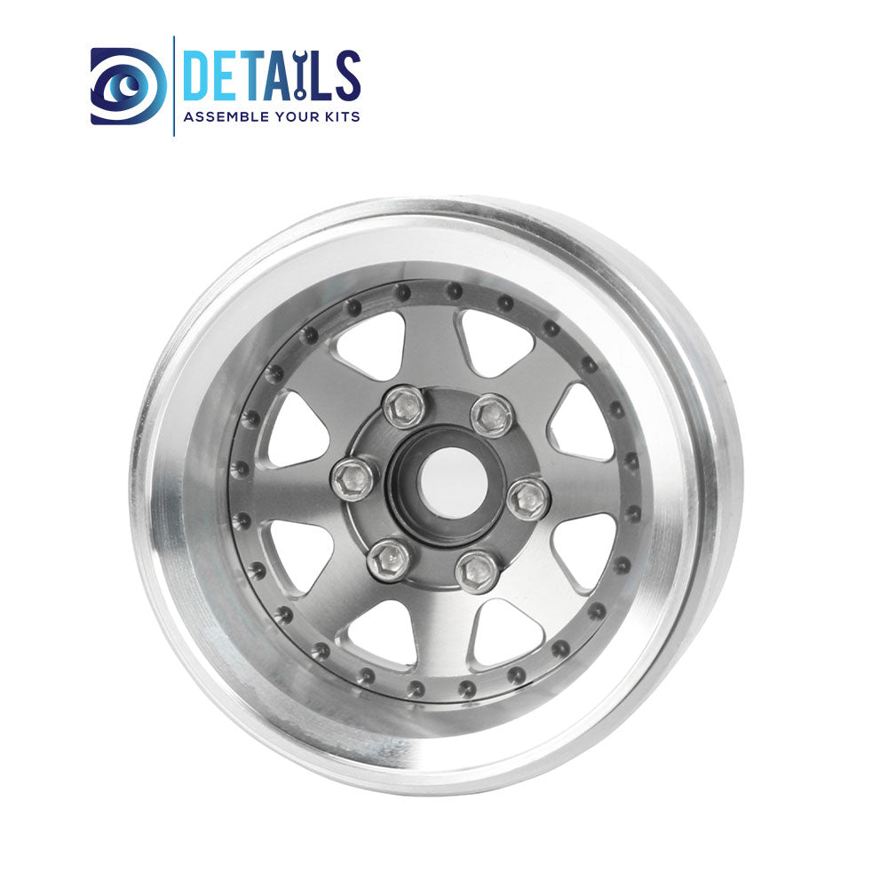 Offset -10mm Aluminum 1.9" Beadlock Wheel Rim for 1/10 RC Crawler SCX10 Pro TRX4 VS4-10 Gen8 TRX6 CAPRA  A