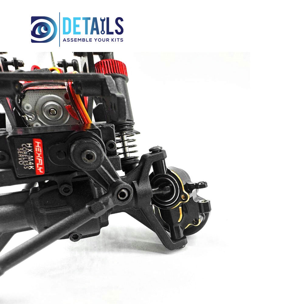 Brass Portal Axle Covers 4pcs/set for RedCat Ascent18 1/18 Car