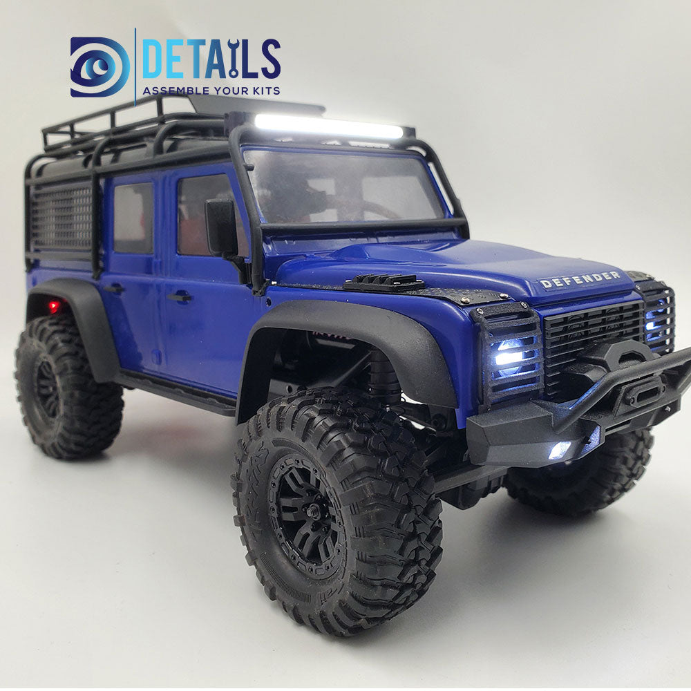 Roof Light Bar 75mm for 1/18 TRX-4M Land Rover Defender