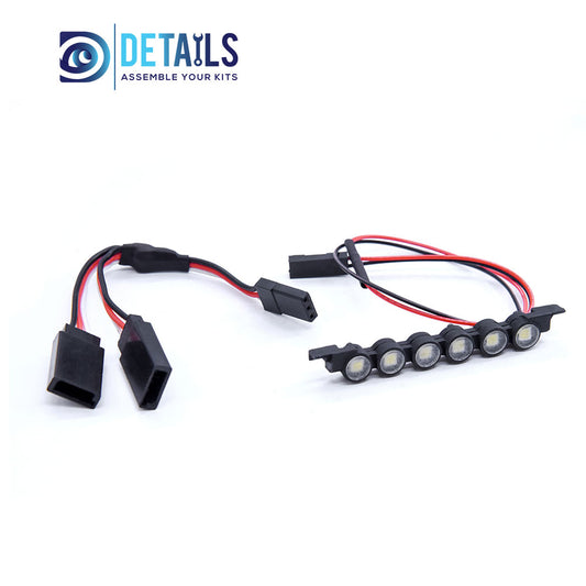 Roof Round Light Bar 60mm for 1/18 TRX-4M Ford Bronco